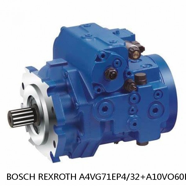 A4VG71EP4/32+A10VO60DFR1/52 BOSCH REXROTH A4VG Variable Displacement Pumps #1 image